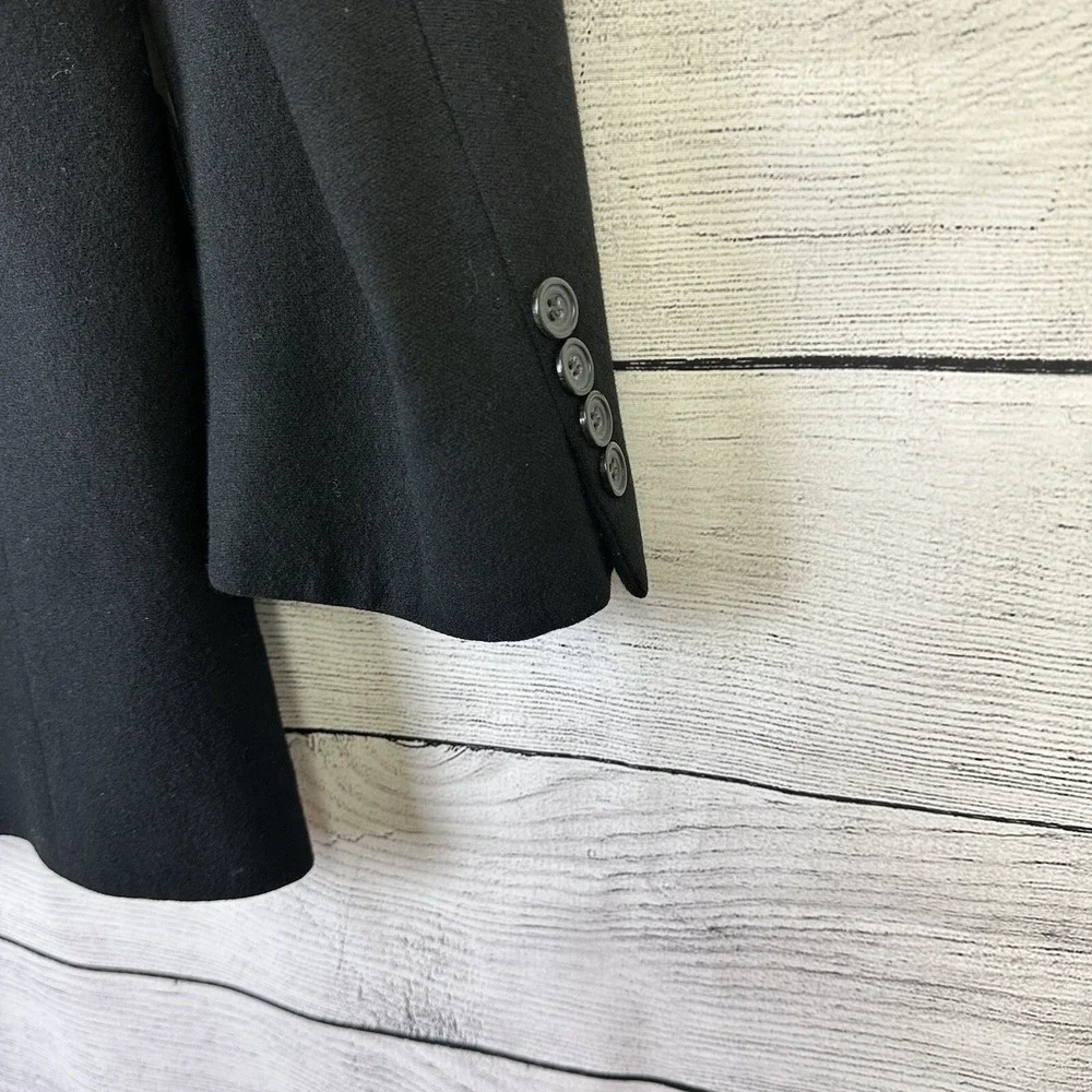 Oscar De‎ La Renta Blazer Men's Size 44L Wool Cashmere Black Sports Coat